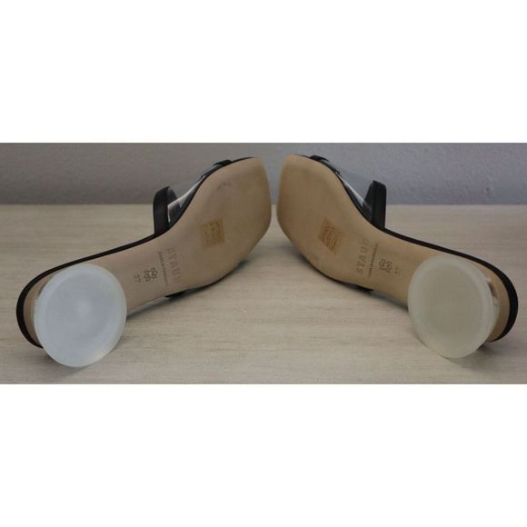Staud 404-1251 Women's Sz 37 / US 7 Black/Clear Simone Clear Mule Sandals $350 - Picture 16 of 16